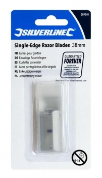 Silverline einseitige Rasierklingen 38mm 10er Packung